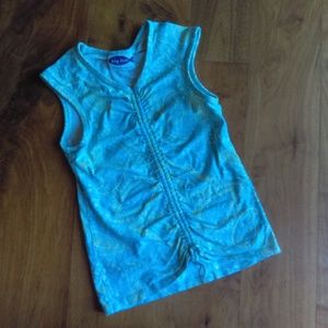 Blue and Green Paisley girls shirt